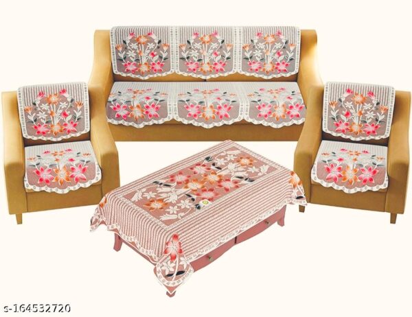 Cotton Sofa Cover with Table Cover