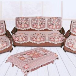 Cotton Sofa Cover with Table Cover