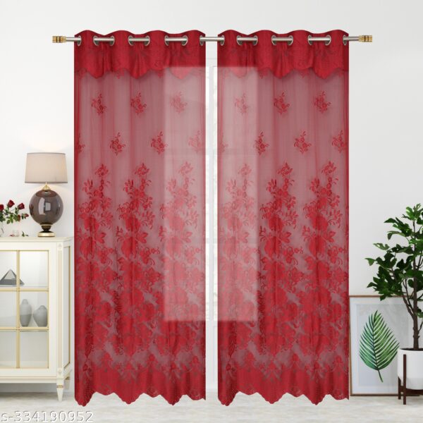 Transparent Net Door 7 feet Curtain