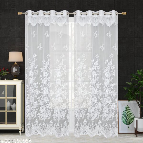 Transparent Net Door 7 feet Curtain