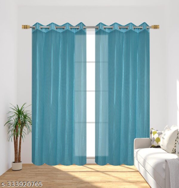 Transparent Sheer Tissue Net Door Curtain Parda