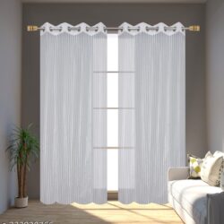 Transparent Sheer Tissue Net Door Curtain Parda