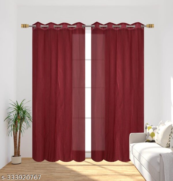 Transparent Sheer Tissue Net Door Curtain Parda