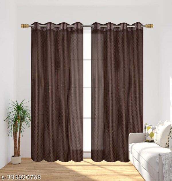 Transparent Sheer Tissue Net Door Curtain Parda