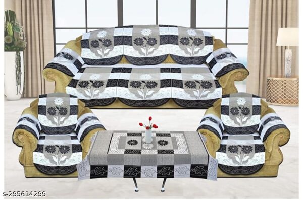 Printed Sofa Cover Set