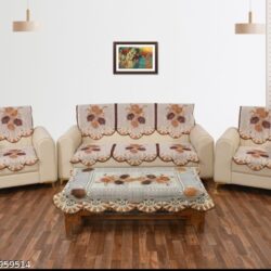 Floral Sofa Cover with Table cover