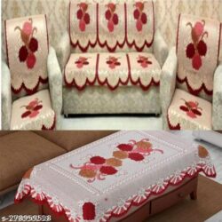 Floral Sofa cover with Table cover