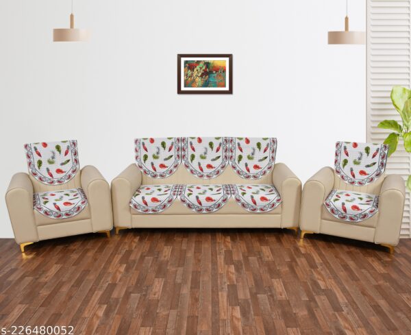 Printed Sofa Cover Set