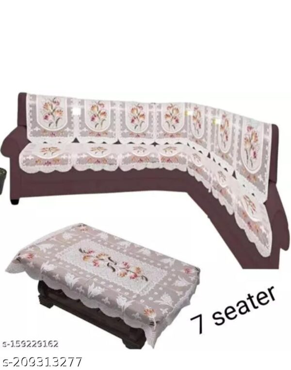 Sofa Cover Set With Table Cover