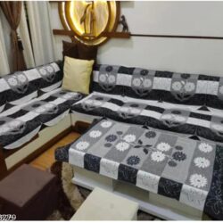 Sofa cover set with table cover