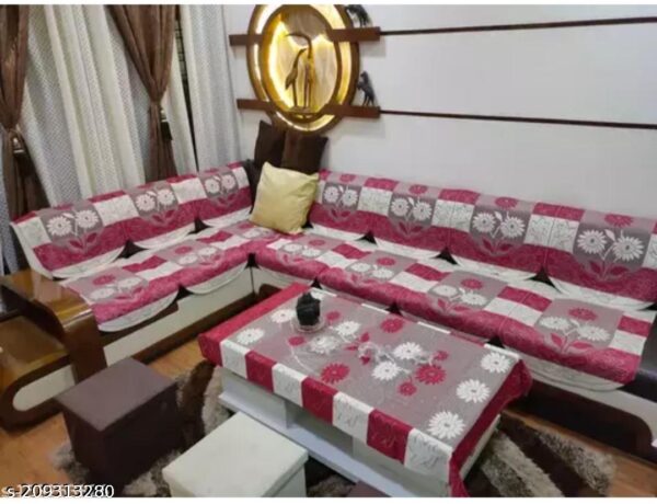 Sofa Cover set with Table cover