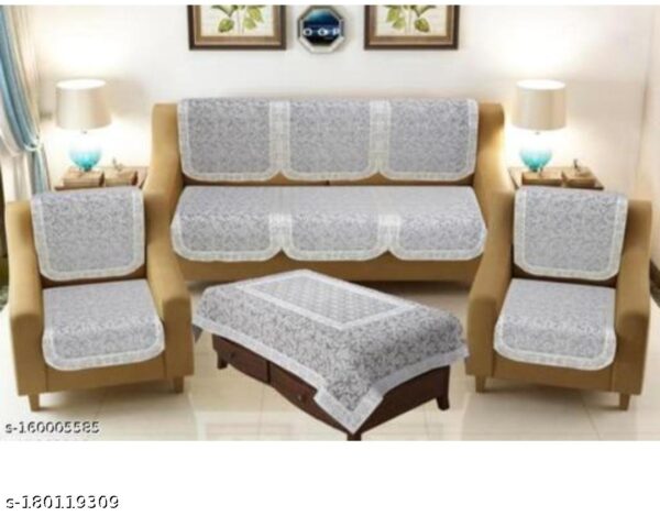 SOFA COVER SET WITH TABLE COVER