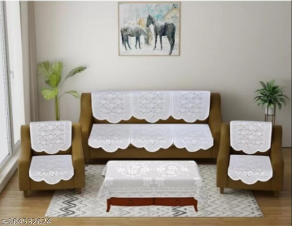 SOFA COVER WITH TABLE COVER