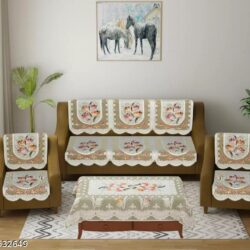 SOFA COVER WITH TABLE COVER