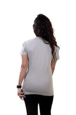 Alldoer Women and Girls Round Neck Printed T-Shirt | Neutral Grey| Women's Wear