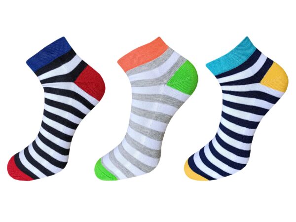 USOXO Men And Women Multicolor Combed Socks | Pack Of 3 | Mens Socks