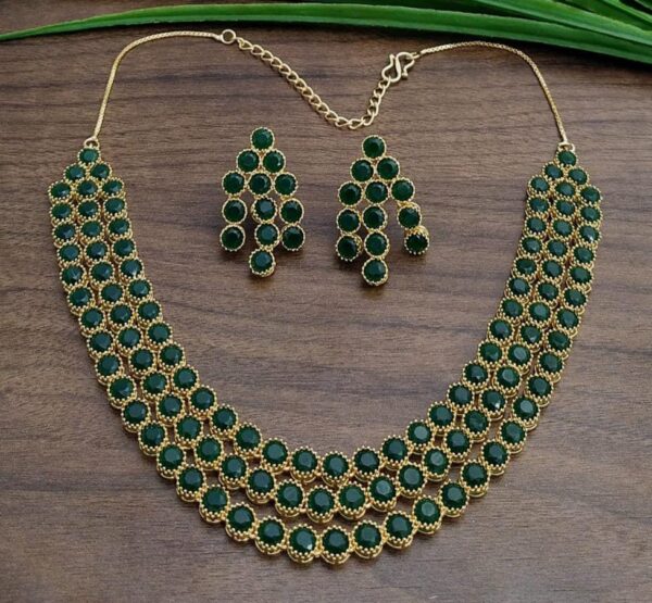 Green Necklace set | Jewellery