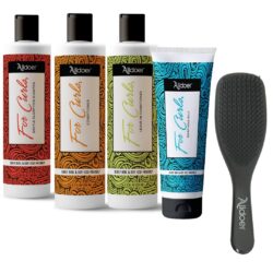 Wet Detangler Hairbrush | Shampoo, Conditioner, Leave-in Conditioner & Super Hold Jelly | Haircare Combo