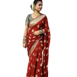 Viscose Saree with Jari