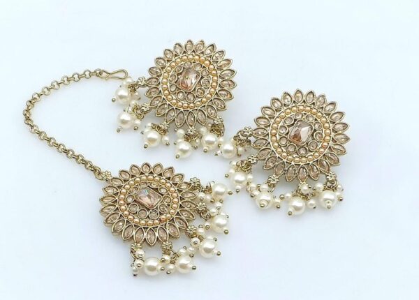 Earring With Tikka | Jewellery