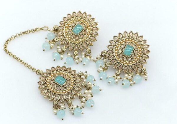 Earring With Tikka | Jewellery