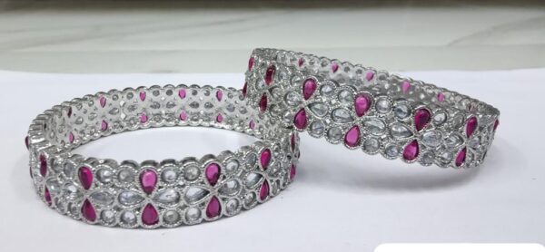 Silver Polish Bangle Set For Women | Jewellery