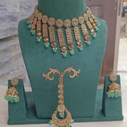 Gold Plated Choker Necklace Set | Jewellery