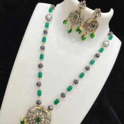 Victorian Ad Stone Necklace Set