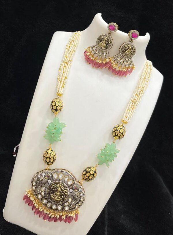 Victorian Ad Stone Necklace Set