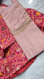 silk kurti | full flair skirt