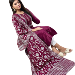 Side Cut Kurti Dupptta