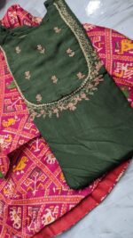 silk kurti | full flair skirt