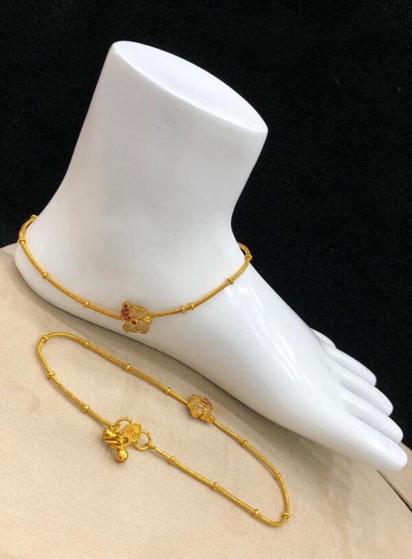 Gold Anklets|Payal