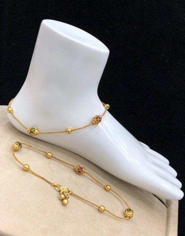 Gold Anklets|Payal