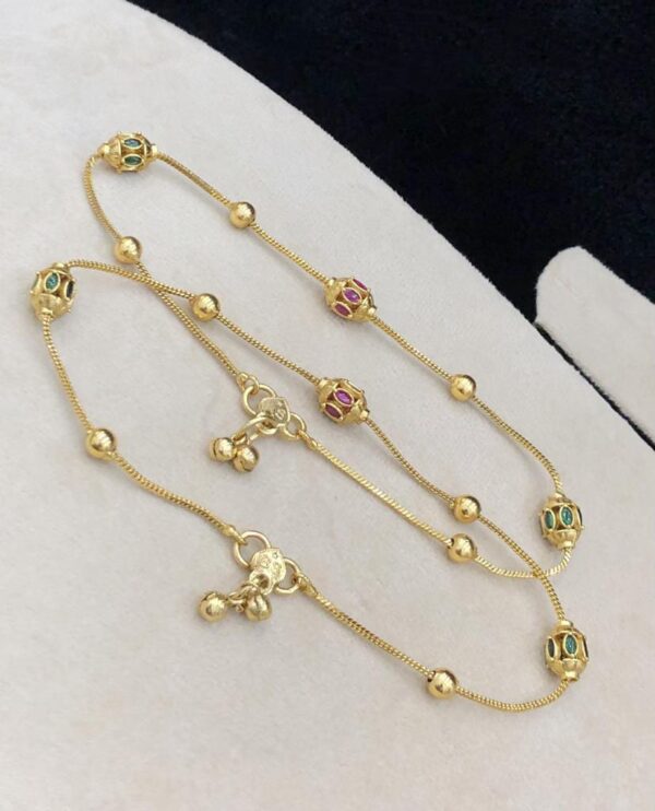 Gold Anklets|Payal