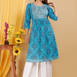 Printed Kurti and Plazo