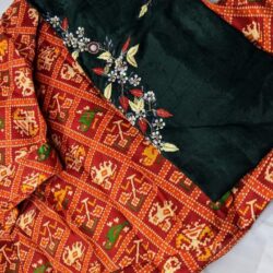 silk kurti | full flair skirt