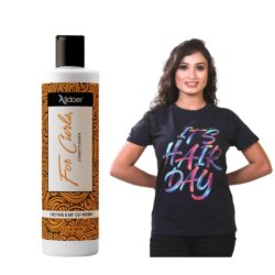 Alldoer Conditioner and Half Sleeve Round Neck Printed Cotton T-Shirt for Women | Combo Pack | Hair Care