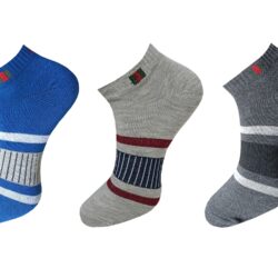 USOXO Men And Women Multicolor Combed Socks | Pack Of 3 | Mens Socks