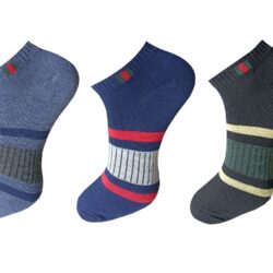 USOXO Men And Women Multicolor Combed Socks | Pack Of 3 | Mens Socks