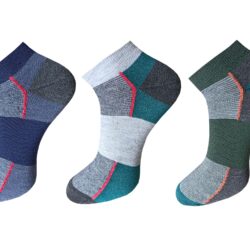 USOXO Men And Women Multicolor Combed Socks | Pack Of 3 | Mens Socks