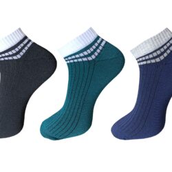 USOXO Men And Women Multicolor Combed Socks | Pack Of 3 | Mens Socks