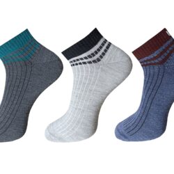 USOXO Men And Women Multicolor Combed Socks | Pack Of 3 | Mens Socks