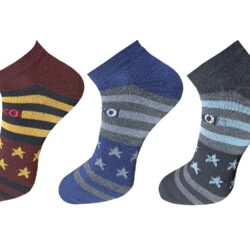 USOXO Men And Women Multicolor Combed Socks | Pack Of 3 | Mens Socks