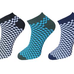 USOXO Men And Women Multicolor Combed Socks | Pack Of 3 | Mens Socks