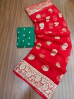 Viscose Saree with Jari