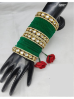 Kundan Velvet bangles For Women | Jewellery