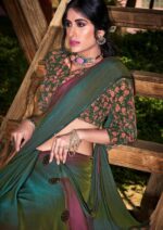 Velvet Chiffon Saree