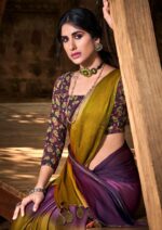 Velvet Chiffon Saree