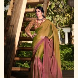 Velvet Chiffon Saree